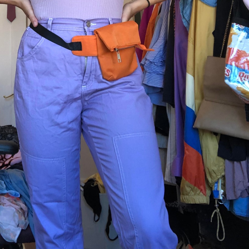 Purple Cargo Pants, Size 8, ASOS Brand